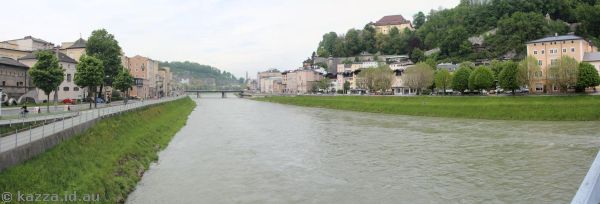 Salzach River from Mozartsteg
